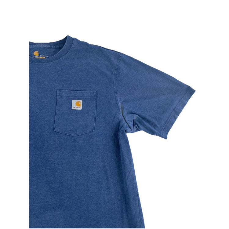 Mens Carhartt Classic Blue Soild Tee Size Xl