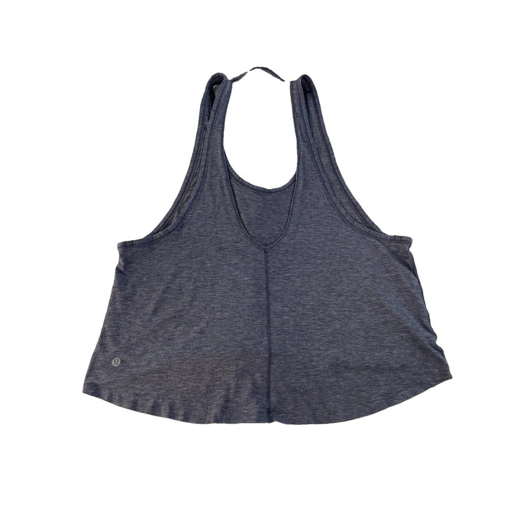Women's Lululemon Grey Heathered Athletic Swing Tank Top Size XL