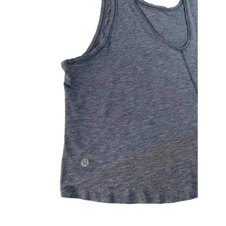 Women's Lululemon Grey Heathered Athletic Swing Tank Top Size XL
