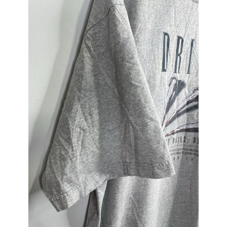 Men’s Vintage 90s Jesus Tee Driven Not By Nails By His Love Shirt Sz 3XL