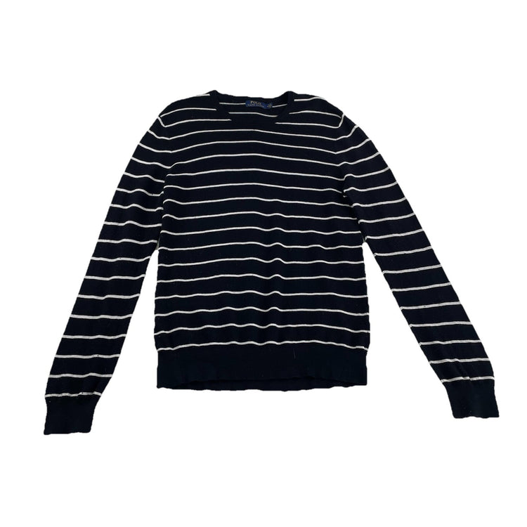 Mens Polo Ralph Lauren Size Medium Black & White Sweater