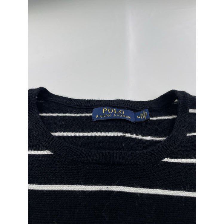 Mens Polo Ralph Lauren Size Medium Black & White Sweater