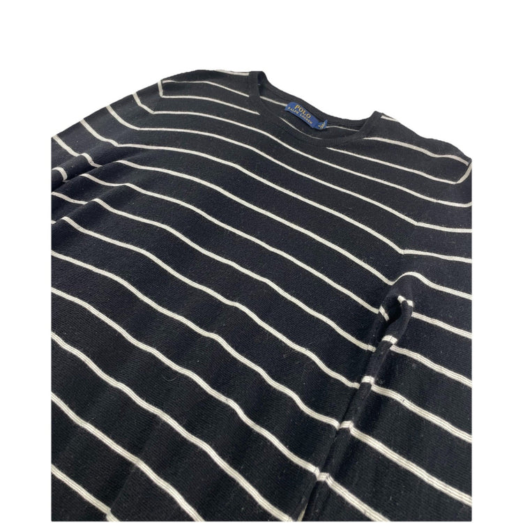 Mens Polo Ralph Lauren Size Medium Black & White Sweater