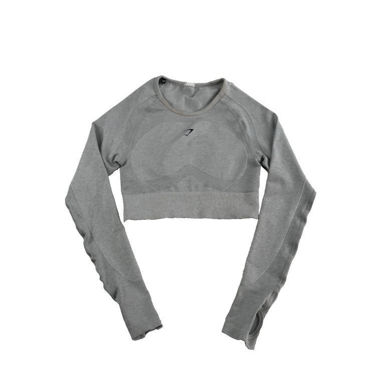 Womens Gymshark Seamless Cropped Long Sleeve Size S
