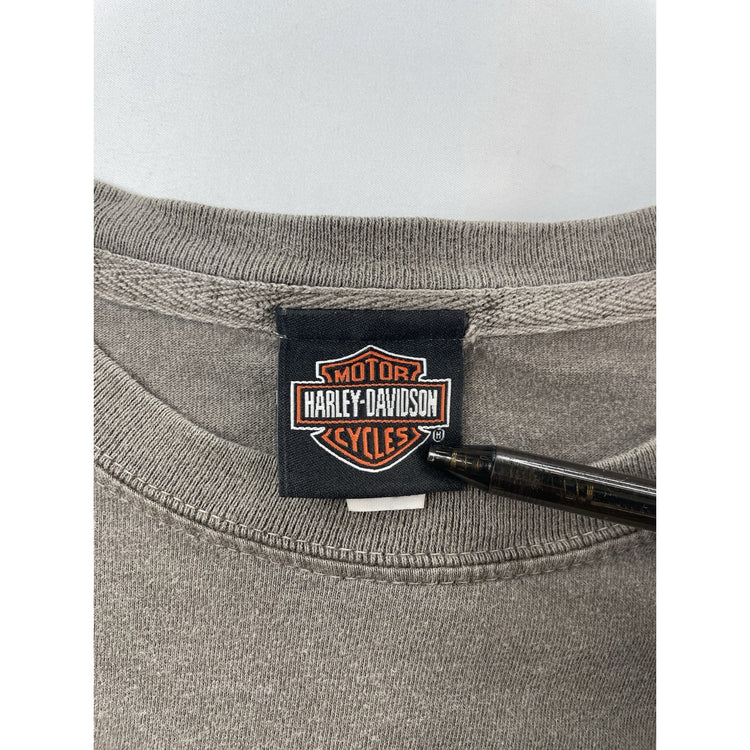 Mens Harley Davidson’s Motorcycle Brown Longsleeve “Owen’s” Shirt Size Xl