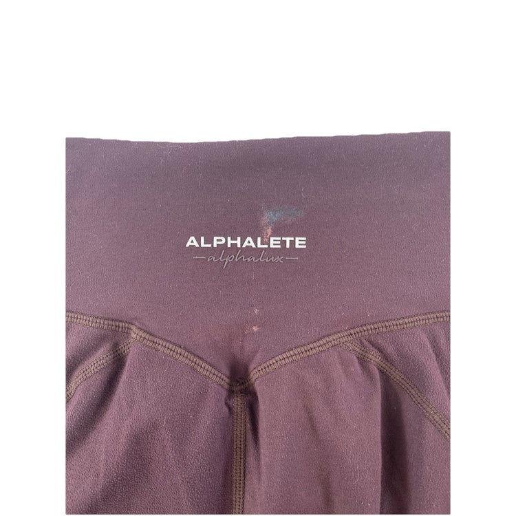 Womens Alphalete Alphalux Purple Pocket Leggings Pants Size XS