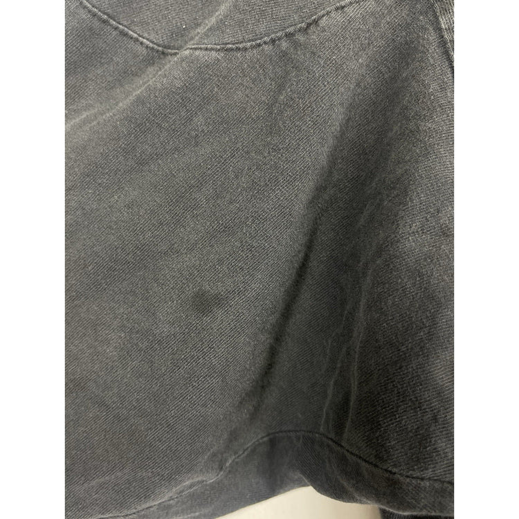 Cra Zee Wear USA Black muscle crop top t-shirt body building Size 2XL/6