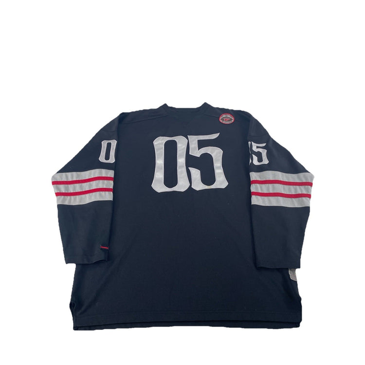 Mens Vintage FUBU Jersey Black Silver "05" Football Style Shirt 1992 Size Xl