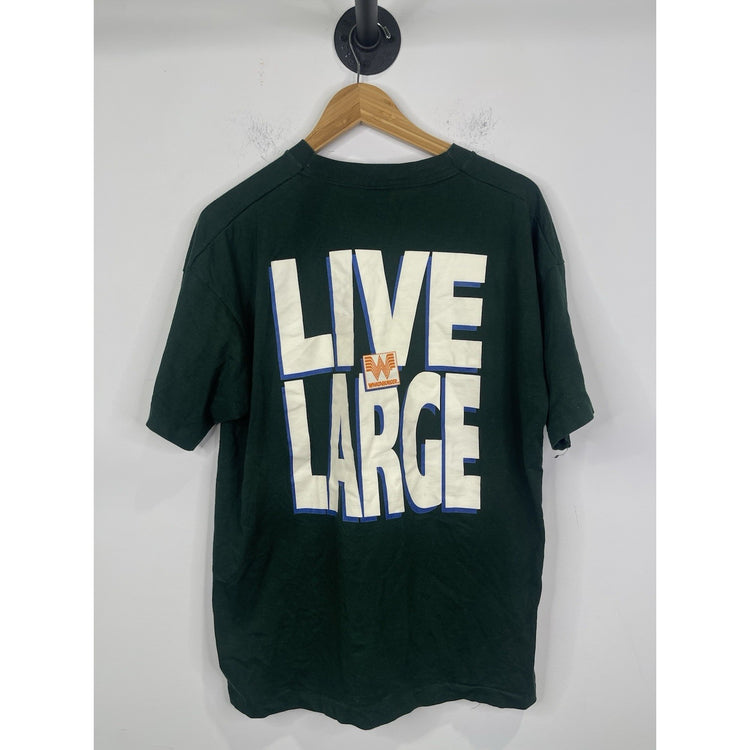 Vintage jumbomania live large whataburger Green t shirt Size XL