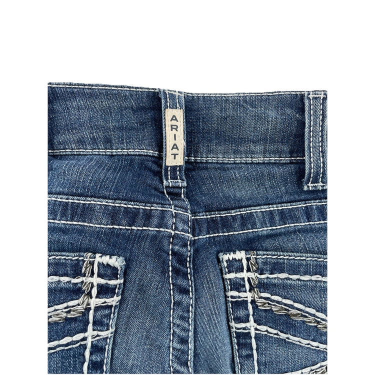 Women’s ARIAT Real Denim Mid-Rise Boot Blue Jeans Size 27
