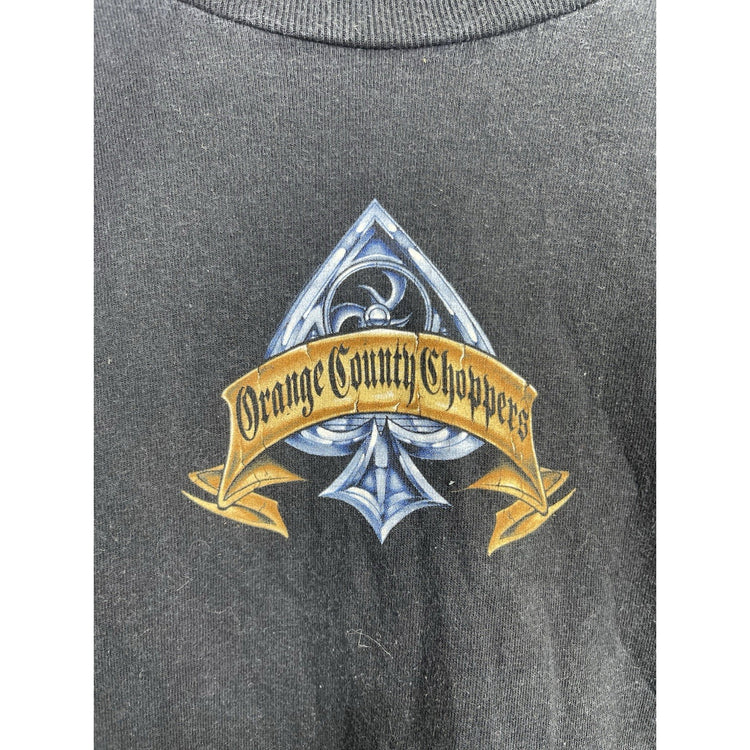 Vintage Men’s Black Orange County Choppers LongSleeve T Shirt Sz Large