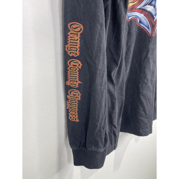 Vintage Men’s Black Orange County Choppers LongSleeve T Shirt Sz Large