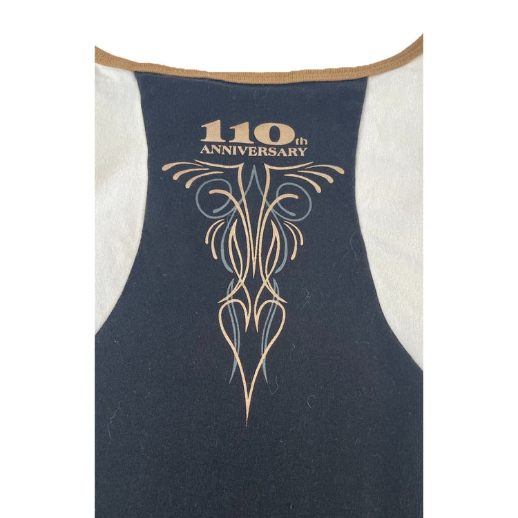 Womens Harley Davidson 110 Anniversary Black&White Tank Size XL