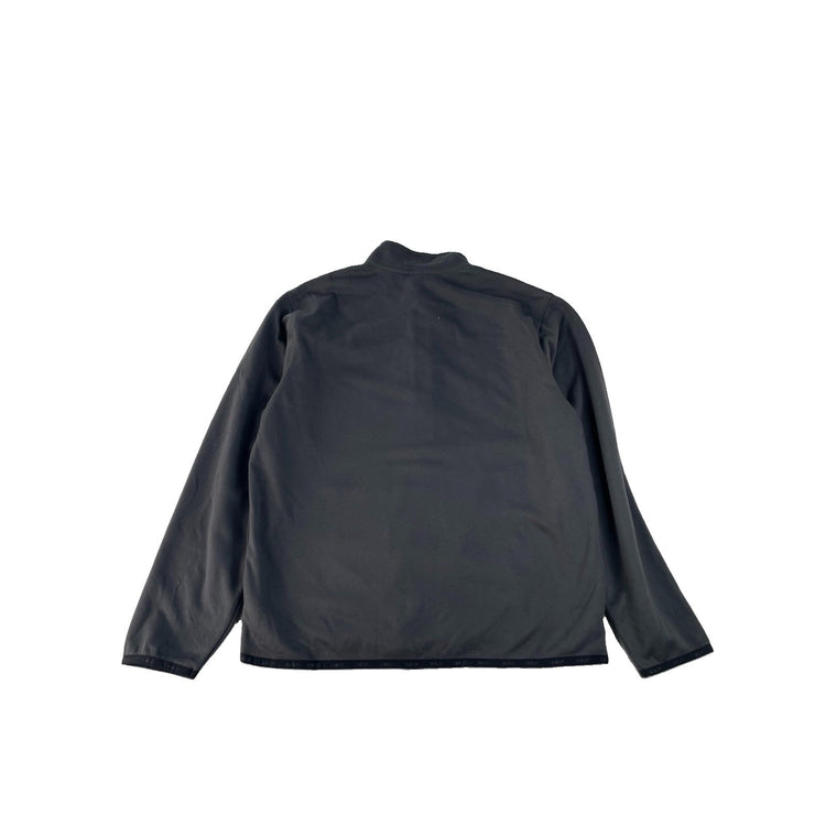 Mens Hurley Dark Gray Mock Neck Chest Pocket Fleece Full Zip Jacket Size L