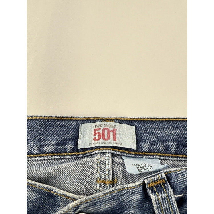 Mens Vintage Levi’s 501 Distressed Jeans Size 34