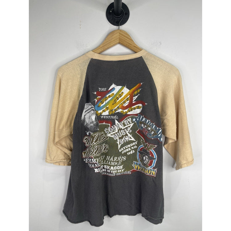 RARE Vintage 1983 The US Festival California Raglan Jersey T-Shirt Size XL