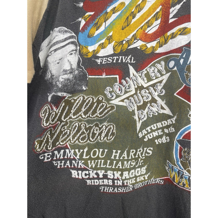 RARE Vintage 1983 The US Festival California Raglan Jersey T-Shirt Size XL