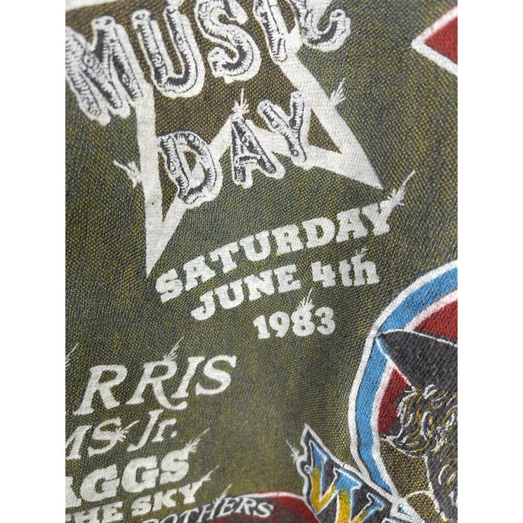 RARE Vintage 1983 The US Festival California Raglan Jersey T-Shirt Size XL