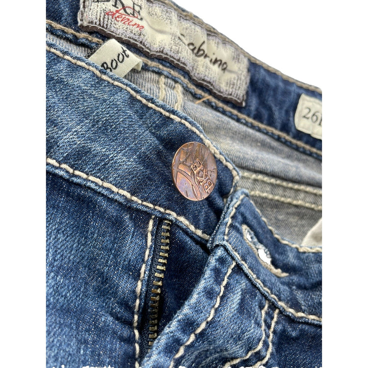 Women’s BKE denim Sabrina Boot Medium Wash Blue Jeans Size 26r