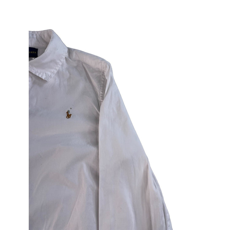 Youth Boys Ralph Lauren Classic White Button-Down Shirt Size 16