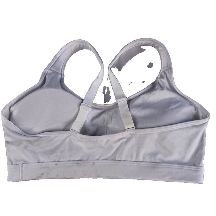 Womens Gymshark White Adjustable Straps Athletic Sports Bra Size XS