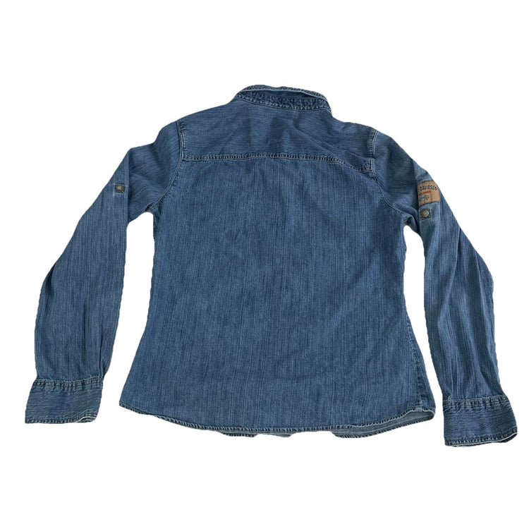Womens Harley Davidson Button front Denim Shirt Size S