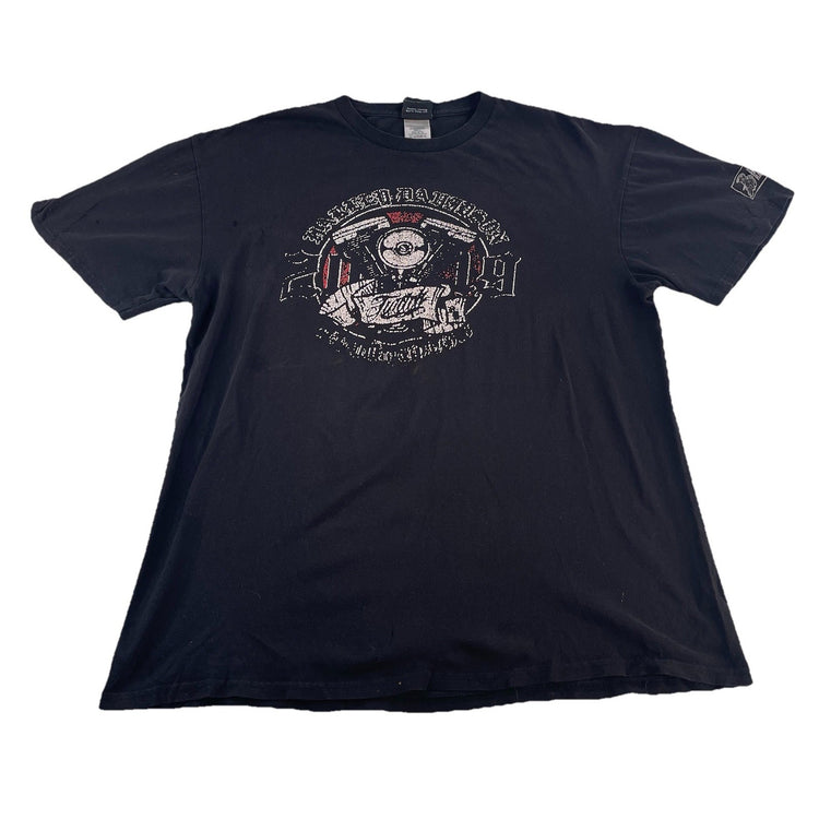 Mens Harley Davidson Motorcycle Basic Black Tee Size XL