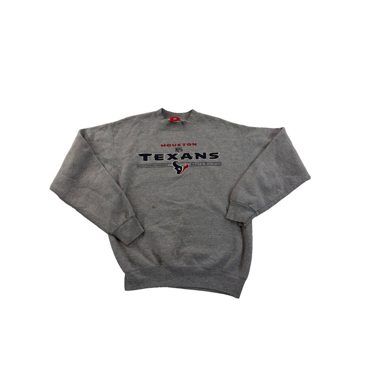 Men’s Vintage NFL Gray Houston Texans Sweatshirt Size XL