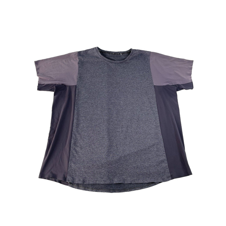 Mens Robert Geller Heathered Gray Performance Athletic Tee Size 2XL