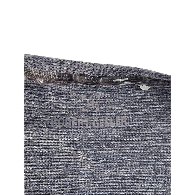 Mens Robert Geller Heathered Gray Performance Athletic Tee Size 2XL