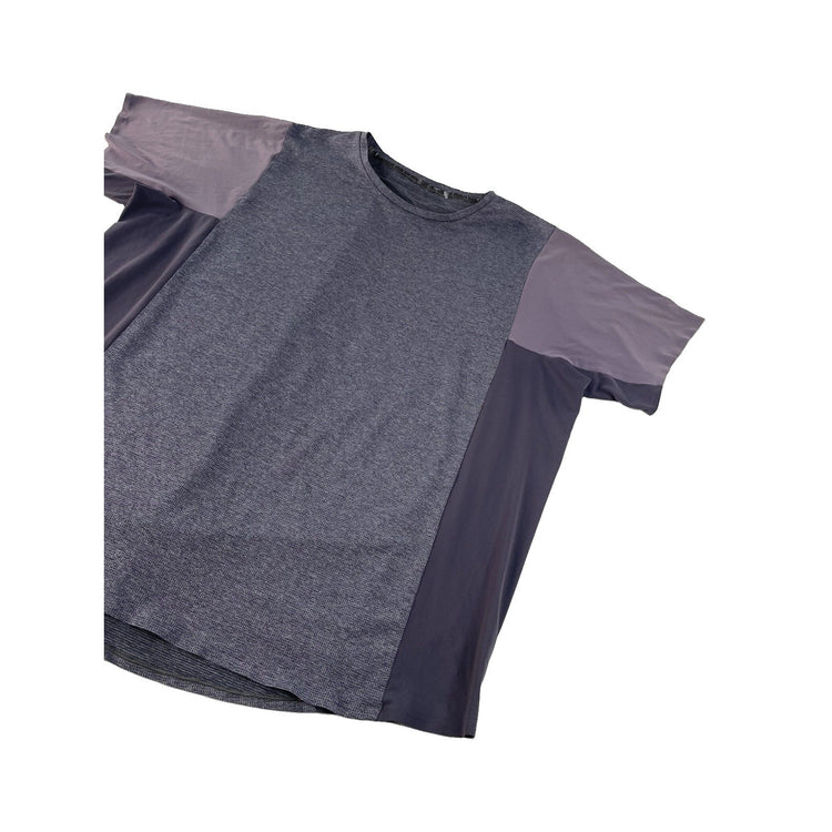Mens Robert Geller Heathered Gray Performance Athletic Tee Size 2XL
