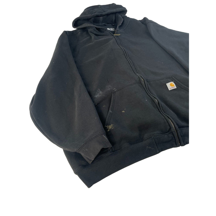 Mens Carhartt Black Loose Fit Zip Up Jacket Size 4XL
