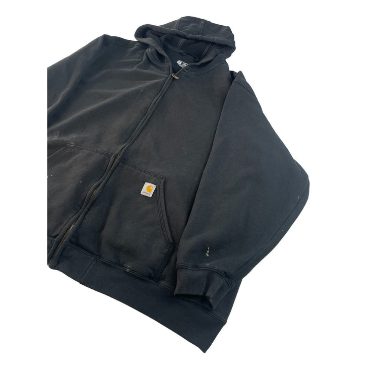 Mens Carhartt Black Loose Fit Zip Up Jacket Size 4XL