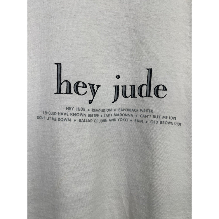 Vintage 90's THE BEATLES Hey Jude 1990 T Shirt Size Large