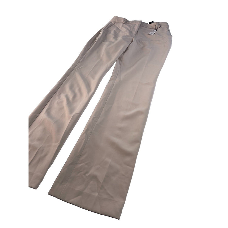 Women's Express Cream Editor Mid-Rise Boot-Cut Pants Size 6