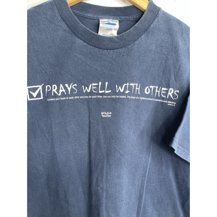 Men’s Vintage Kerusso Jesus ‘Prays Well With Others’ 2001 Sz XL