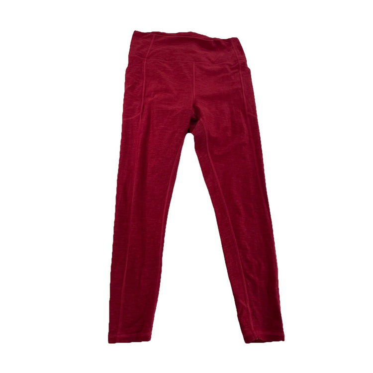 Womens Victoria Secret Basic Red Ankle Leggings Size M