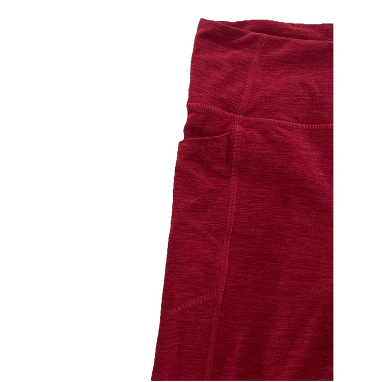 Womens Victoria Secret Basic Red Ankle Leggings Size M