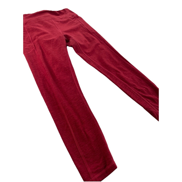 Womens Victoria Secret Basic Red Ankle Leggings Size M