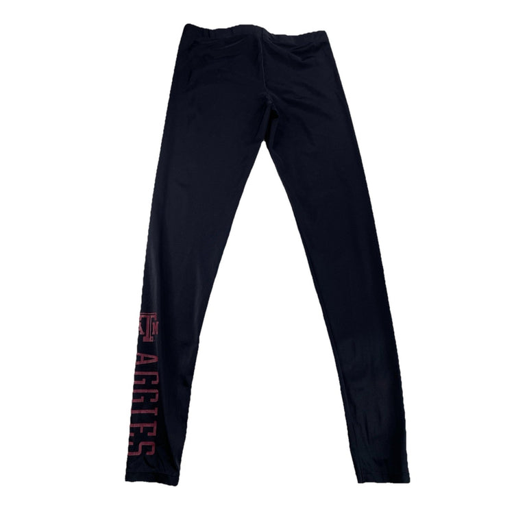 Womens Victoria Secret Black Polyester “ATM Aggies”Leggings Size S