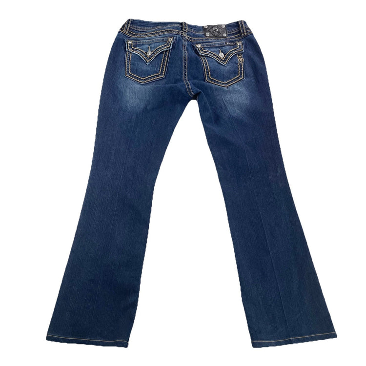 Womens Vintage Miss Me Signature Bootcut Jeans Size 34