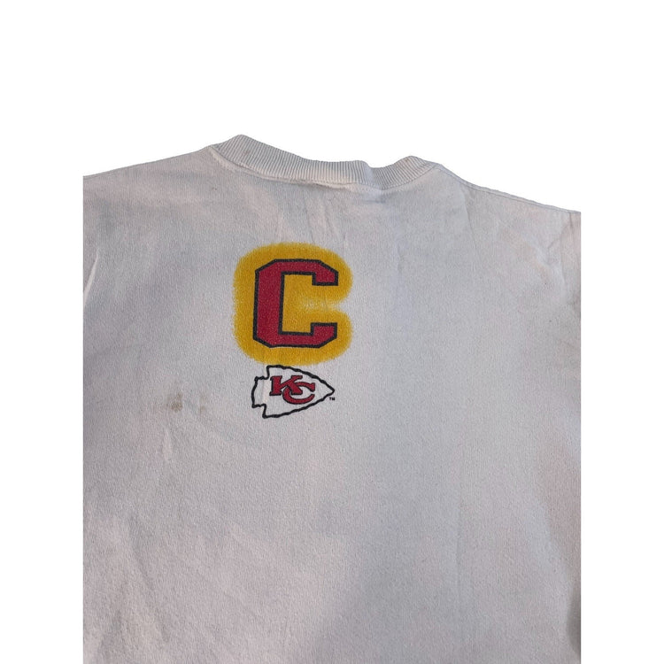 Mens Vintage Pure Magic Kansas City Chiefs Graphic Sweatshirt White Size M