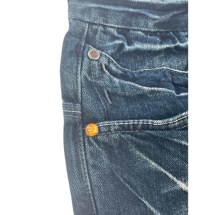 Mens Phat Farm Baggy Loose Fit Wide Leg Skate Hip Hop Denim Jeans Size 34x33