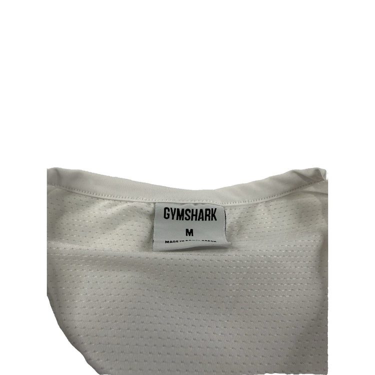Womens Gymshark White Mesh Tank Top Size M