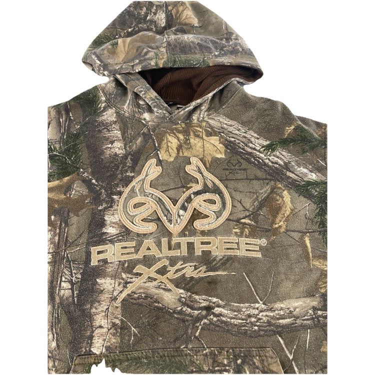 Mens Realtree Camo Embroidered Hoodie Size 3XL