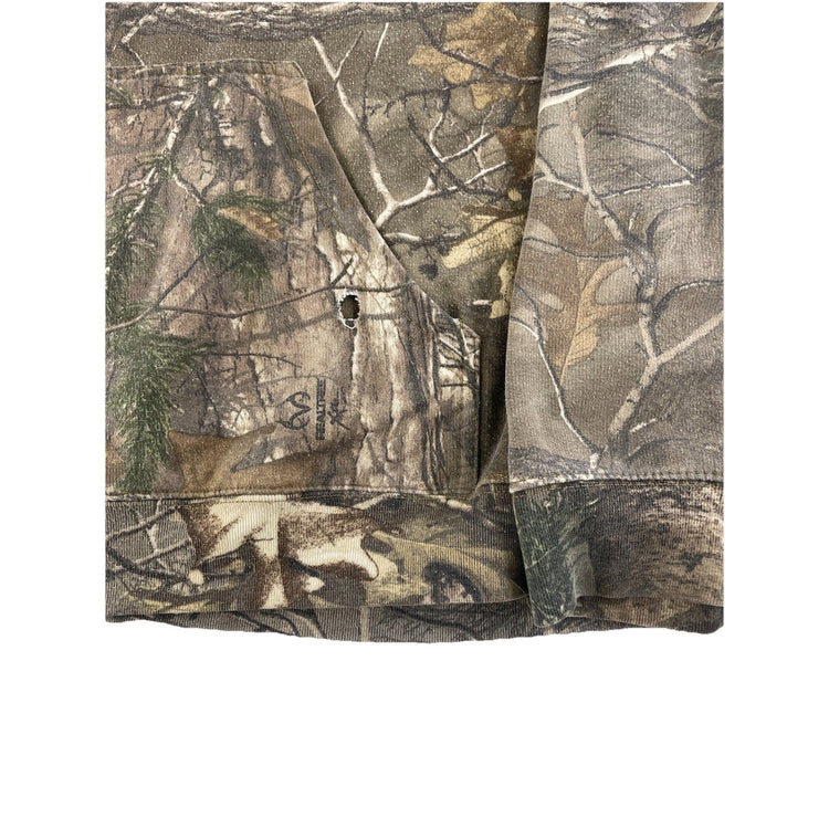 Mens Realtree Camo Embroidered Hoodie Size 3XL