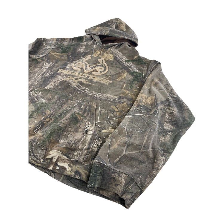 Mens Realtree Camo Embroidered Hoodie Size 3XL