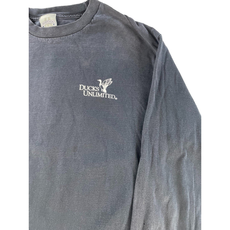 Mens Marathon Apparel Ducks Unlimited Deer Graphic Long Sleeve T-Shirt Size L