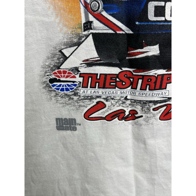 Men’s Vintage White 5th Annual Acdelco NHRA Drag Racing Vegas T Shirt Sz XL