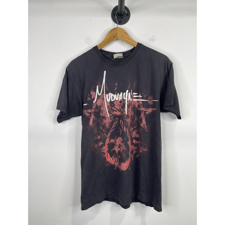 Vintage Mudvayne T Shirt size Medium Black Band Rock Graphic Hanes Sz M